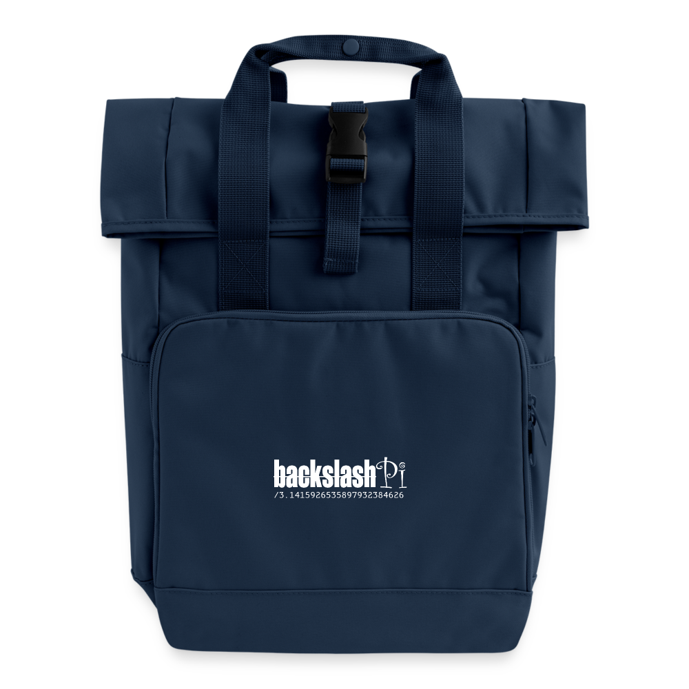 Rolltop Rucksack mit zwei Griffen - Navy