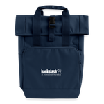 Rolltop Rucksack mit zwei Griffen - Navy