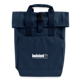 Rolltop Rucksack mit zwei Griffen - Navy