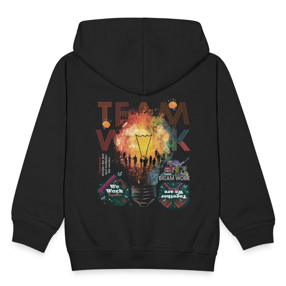 Inari, Glühbirne, 1st | Kinder Zip Hoodie - Schwarz