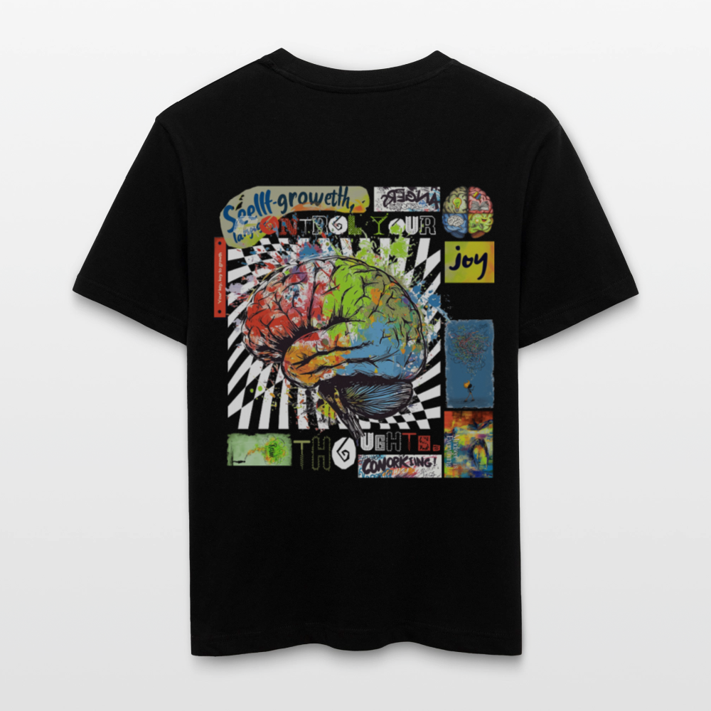 Apollon, Gehirn, 1st | Essential, Relaxed Fit Unisex Bio T-Shirt - Schwarz