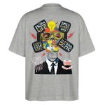 Dandan, Glühbirne, 1st | Blaster, Oversize Bio T-Shirt, Unisex - Grau meliert