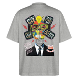 Dandan, Glühbirne, 1st | Blaster, Oversize Bio T-Shirt, Unisex - Grau meliert