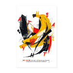 Quasaris, Banane, 1st | Poster 20x30 cm - Weiß