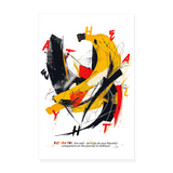 Quasaris, Banane, 1st | Poster 20x30 cm - Weiß