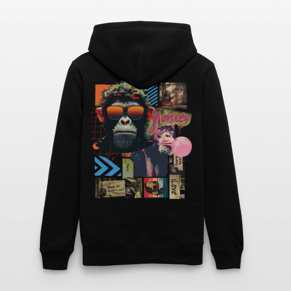 Perîzar, Affen, 1st | Cruiser, Unisex Bio-Hoodie - Schwarz