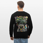 Oceani, Berge, 1st | Roller, Unisex Bio-Sweatshirt - Schwarz