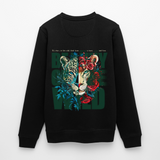Irise, Leopard, 1st | Roller, Unisex Bio-Sweatshirt - Schwarz