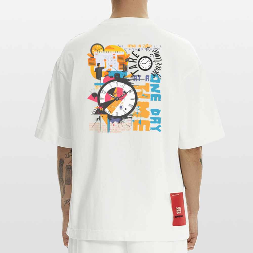 Arkenthos, Uhr, 1st | Heve, Heavyweight Oversized Bio T-Shirt, Unisex - OFF WHITE