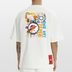 Arkenthos, Uhr, 1st | Heve, Heavyweight Oversized Bio T-Shirt, Unisex - OFF WHITE