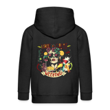 Ruh, Trauben, 1st | Kinder Zip Hoodie - Schwarz