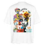 Verdantis, Blaue Augen, 1st | Blaster, Oversize Bio T-Shirt, Unisex - Weiß