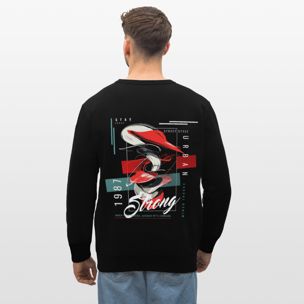 Guanyin, Muschel, 1st | Roller, Unisex Bio-Sweatshirt - Schwarz