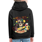 Ruh, Trauben, 1st | Kinder Hoodie - Schwarz