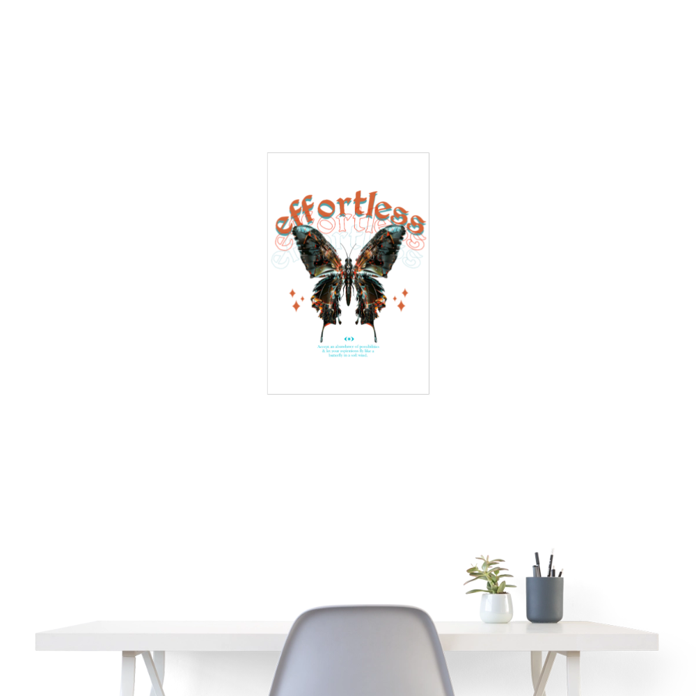 Galaxion, Schmetterling, 1st | Poster 40x60 cm - Weiß