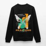 Azazîl, Schmetterling, 1st | Roller, Unisex Bio-Sweatshirt - Schwarz