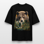 Ghadab, Bär, 1st | Blaster, Oversize Bio T-Shirt, Unisex - Schwarz