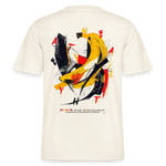 Quasaris, Banane, 1st | Essential, Relaxed Fit Unisex Bio T-Shirt - Naturweiß 