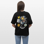 Rhean, Glühbirne, 1st | Blaster, Oversize Bio T-Shirt, Unisex - Schwarz