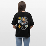 Rhean, Glühbirne, 1st | Blaster, Oversize Bio T-Shirt, Unisex - Schwarz