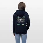 Hesinkar, Schmetterling, 1st | Cruiser, Unisex Bio-Hoodie - Navy