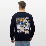 Jade, Augen, 1st | Roller, Unisex Bio-Sweatshirt - Navy