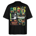 Ganesha, Geschäfte, 1st | Blaster, Oversize Bio T-Shirt, Unisex - Schwarz