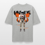 Lunaris, Astronaut, 1st | Blaster, Oversize Bio T-Shirt, Unisex - Grau meliert