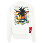 Magnarion, Palmen, 1st | Heavyweight Oversized Bio Sweater, Unisex - OFF WHITE