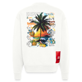 Magnarion, Palmen, 1st | Heavyweight Oversized Bio Sweater, Unisex - OFF WHITE
