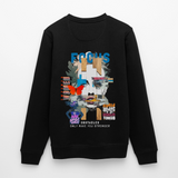Nerthus, Gesicht, 1st | Roller, Unisex Bio-Sweatshirt - Schwarz