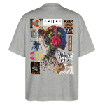 Altairon, Mädchen, 1st | Blaster, Oversize Bio T-Shirt, Unisex - Grau meliert