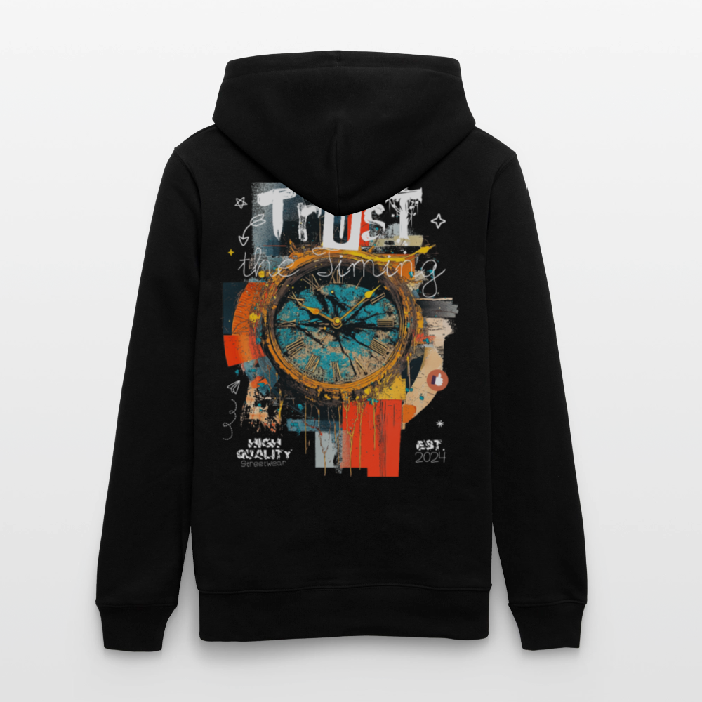 Demeteros, Uhr, 1st | Cruiser, Unisex Bio-Hoodie - Schwarz