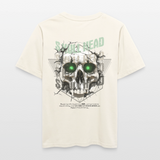 Gliesaron, Totenkopf, 1st | Essential, Relaxed Fit Unisex Bio T-Shirt - Naturweiß 
