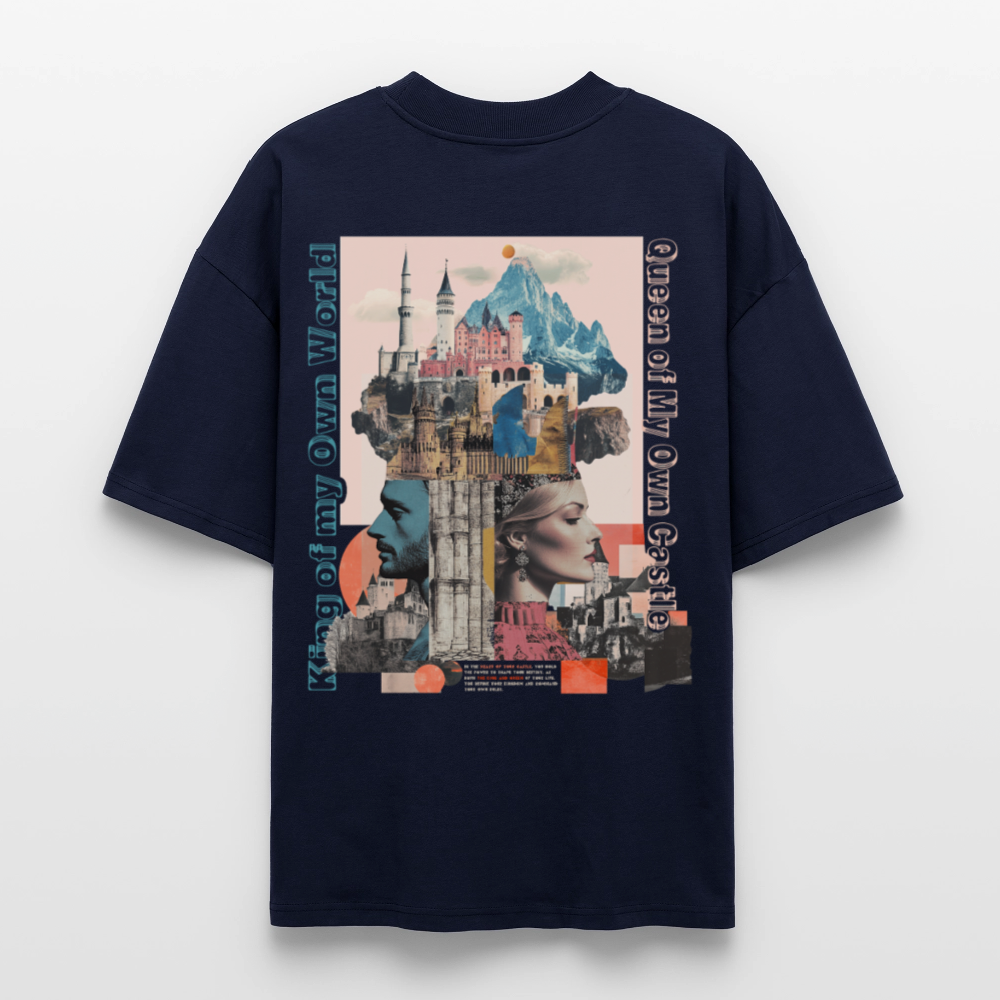 Zephiron, Schloss, 1st | Blaster, Oversize Bio T-Shirt, Unisex - Navy