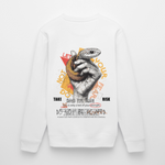 Eldamar, Schlange, 1st | Roller, Unisex Bio-Sweatshirt - Weiß