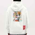 Verdantis, Blaue Augen, 1st | Heavyweight Oversized Bio Hoodie, Unisex - OFF WHITE
