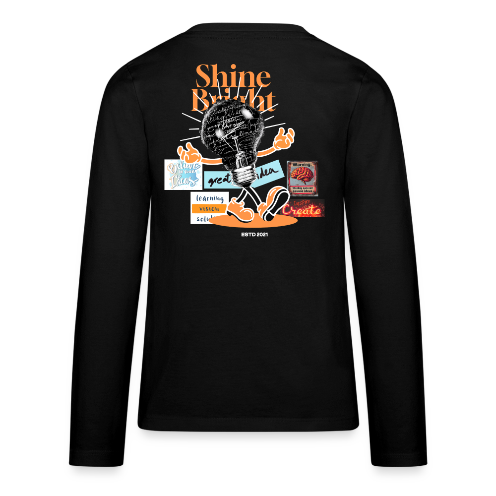 Gulperî, Glühbirne, 1st | Teenager Langarmshirt - Schwarz