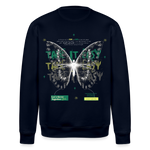 Hesinkar, Schmetterling, 1st | Roller, Unisex Bio-Sweatshirt - Navy