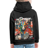 Nezha, Drache, 1st | Kinder Hoodie - Schwarz