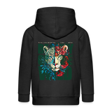 Irise, Leopard, 1st | Kinder Zip Hoodie - Schwarz