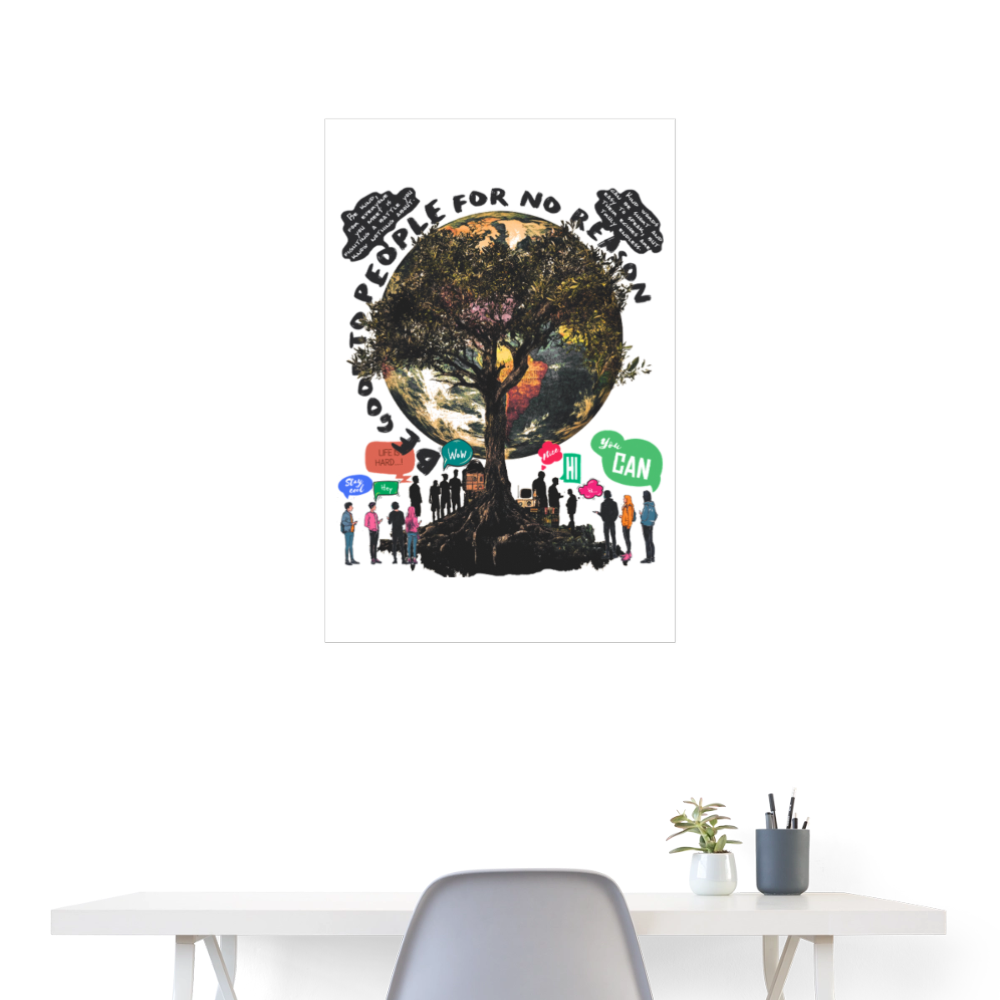 Thalvion, Baum, 1st | Poster 60x90 cm - Weiß