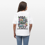 Aetherion, Laptop, 1st | Blaster, Oversize Bio T-Shirt, Unisex - Weiß
