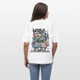 Aetherion, Laptop, 1st | Blaster, Oversize Bio T-Shirt, Unisex - Weiß
