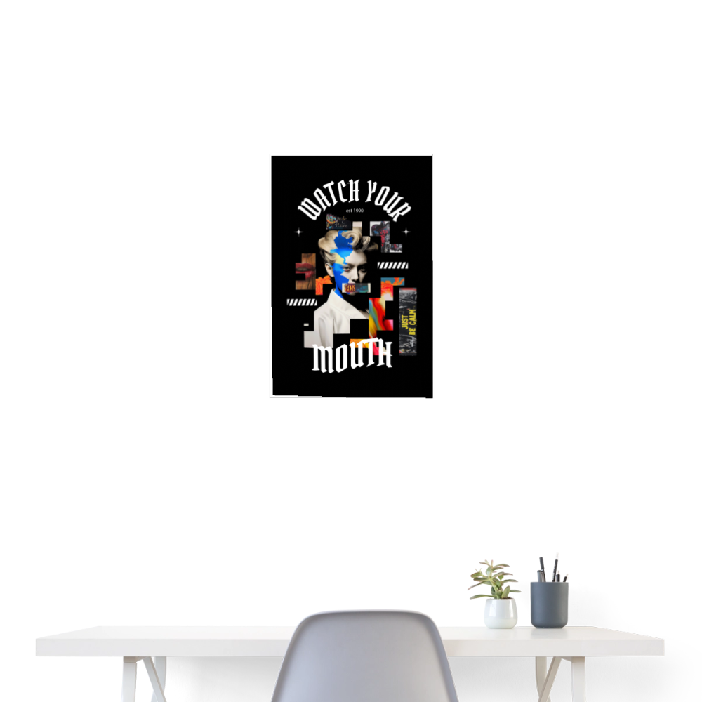 Dewrês, Frau, 1st | Poster 40x60 cm - Weiß