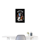 Dewrês, Frau, 1st | Poster 40x60 cm - Weiß