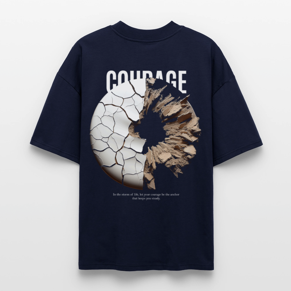 Şêwqî, Donut, 1st | Blaster, Oversize Bio T-Shirt, Unisex - Navy