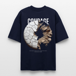 Şêwqî, Donut, 1st | Blaster, Oversize Bio T-Shirt, Unisex - Navy