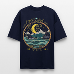 Izanami, Berge, 1st | Blaster, Oversize Bio T-Shirt, Unisex - Navy