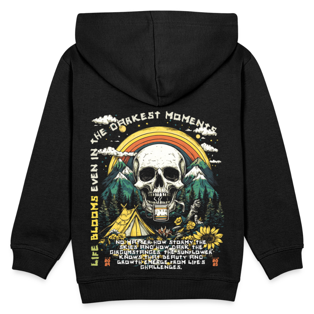 Panian, Berge, 1st | Kinder Hoodie - Schwarz